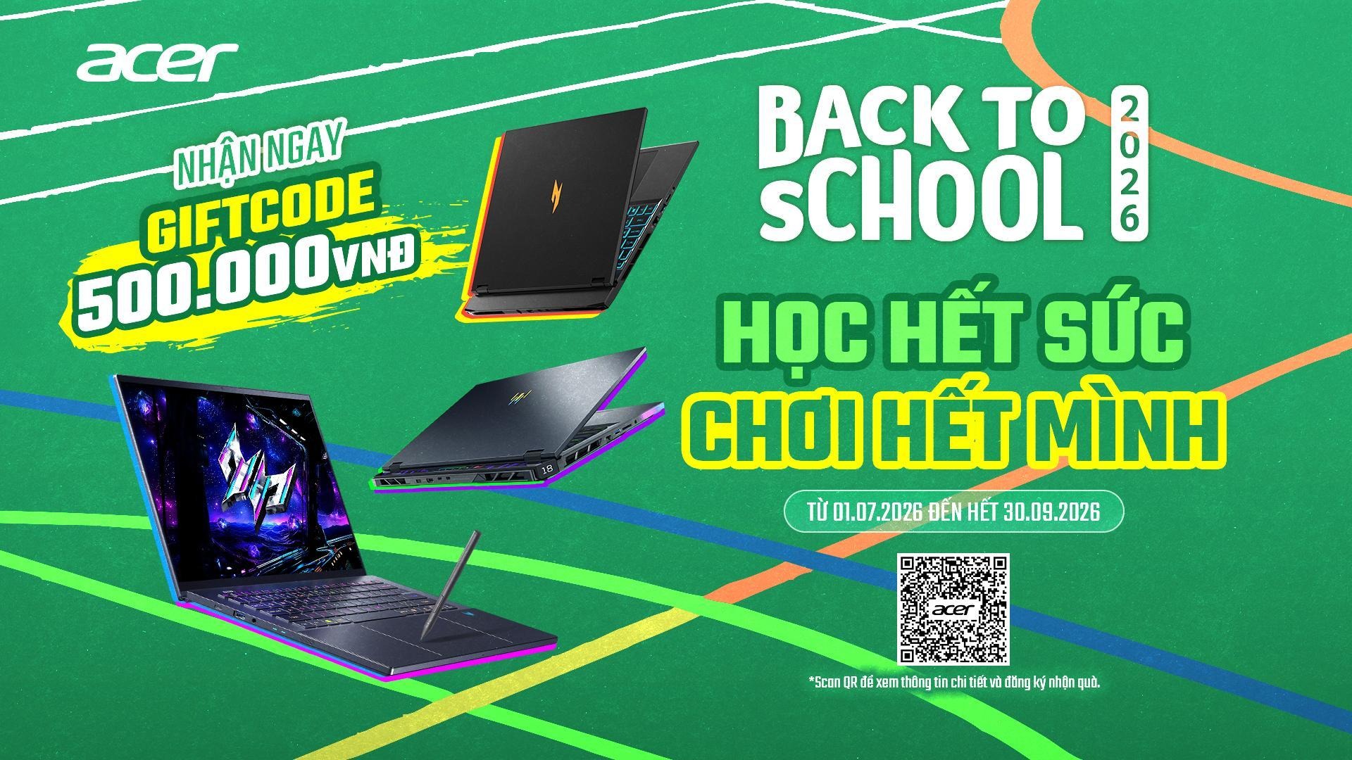 Acer Ra Mắt Chương Trình Khuyến Mãi Đặc Biệt Đón Mùa Tựu Trường 2026