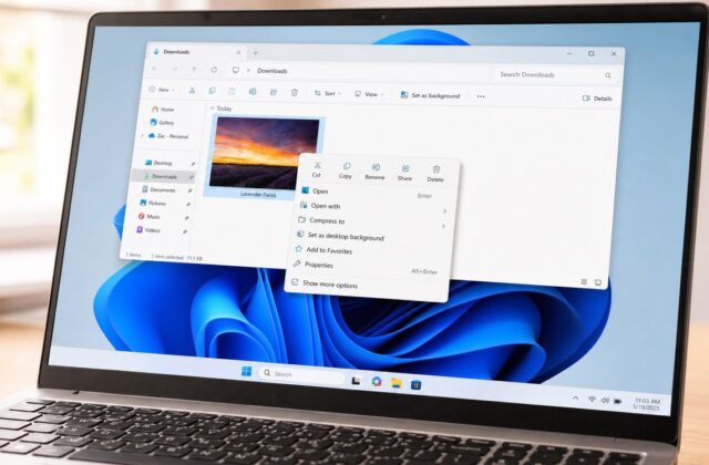 Windows 11 trở lại với thiết kế menu chuột phải quen thuộc nhưng mới mẻ
