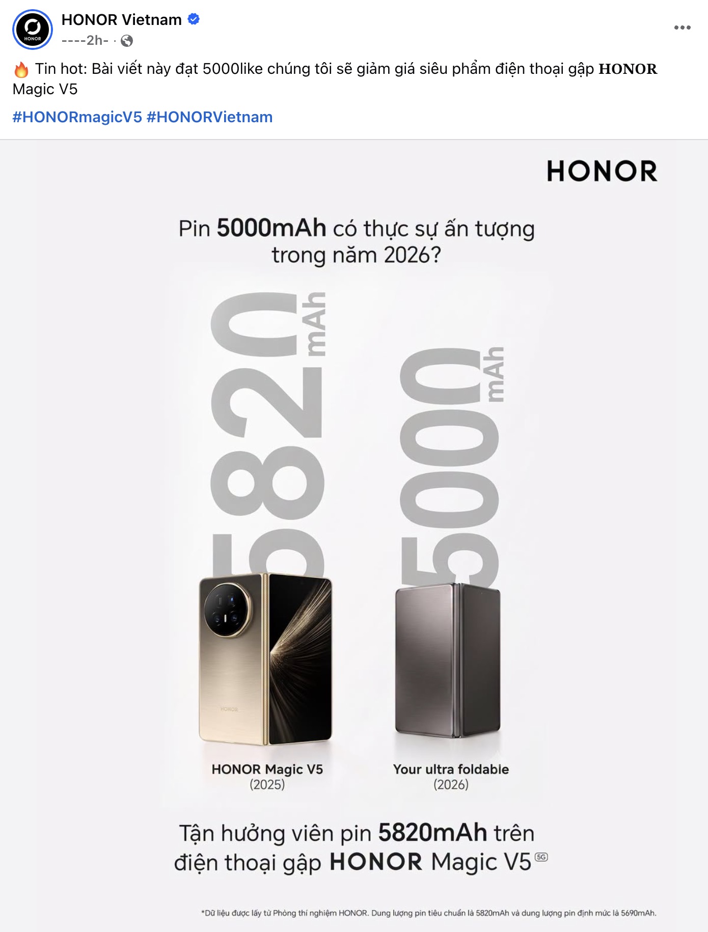 cleanshot_2026-07-23_at_13-25-25_2x HONOR đăng ảnh 'khịa' Galaxy Z Fold8 giờ mới có pin 5.000mAh - Ảnh 3.