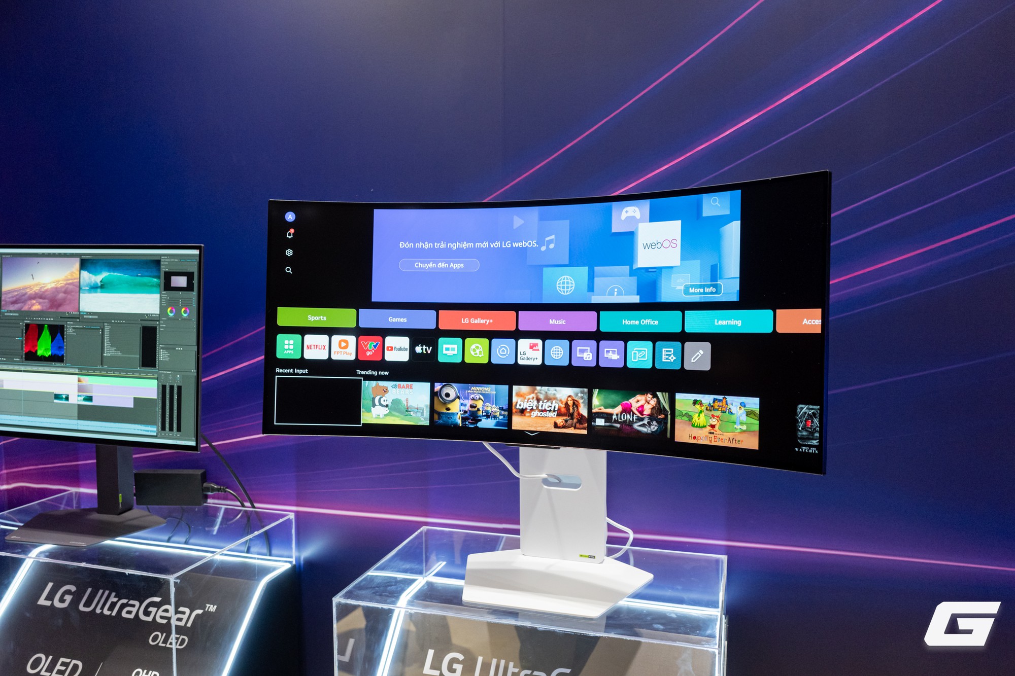 Màn hình LG UltraGear AI 39GX90SB với thiết kế hiện đại