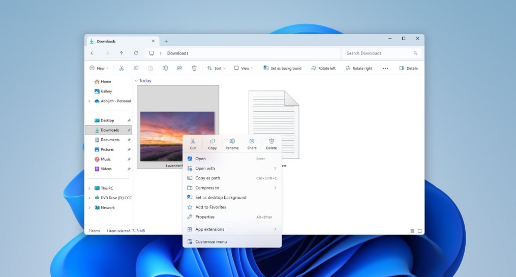 Windows 11 trở lại với thiết kế menu chuột phải quen thuộc nhưng mới mẻ - Ảnh 2.