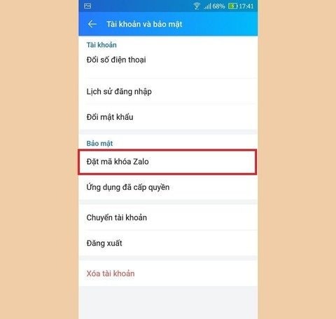 Mở khóa bảo mật Mở khóa bảo mật